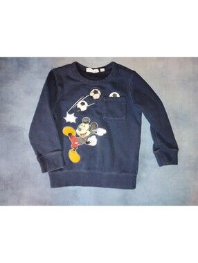 Disney Gap Mickey Mouse Blue Long Sleeve Sweatshirt